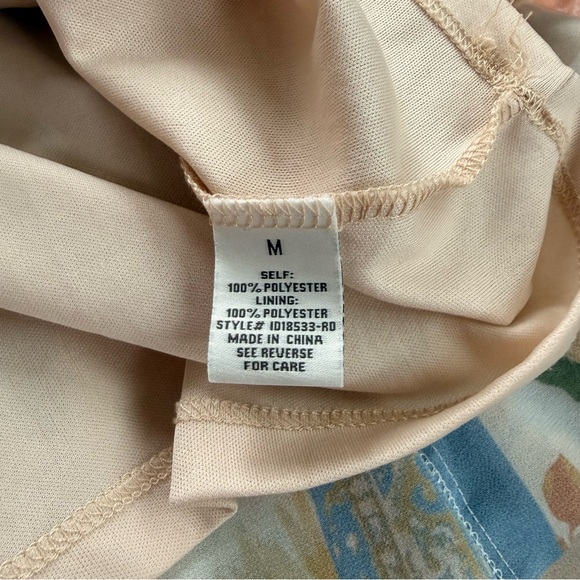 Aura Multicolor Floral Patchwork Dress Size Medium - Picture 4 of 6